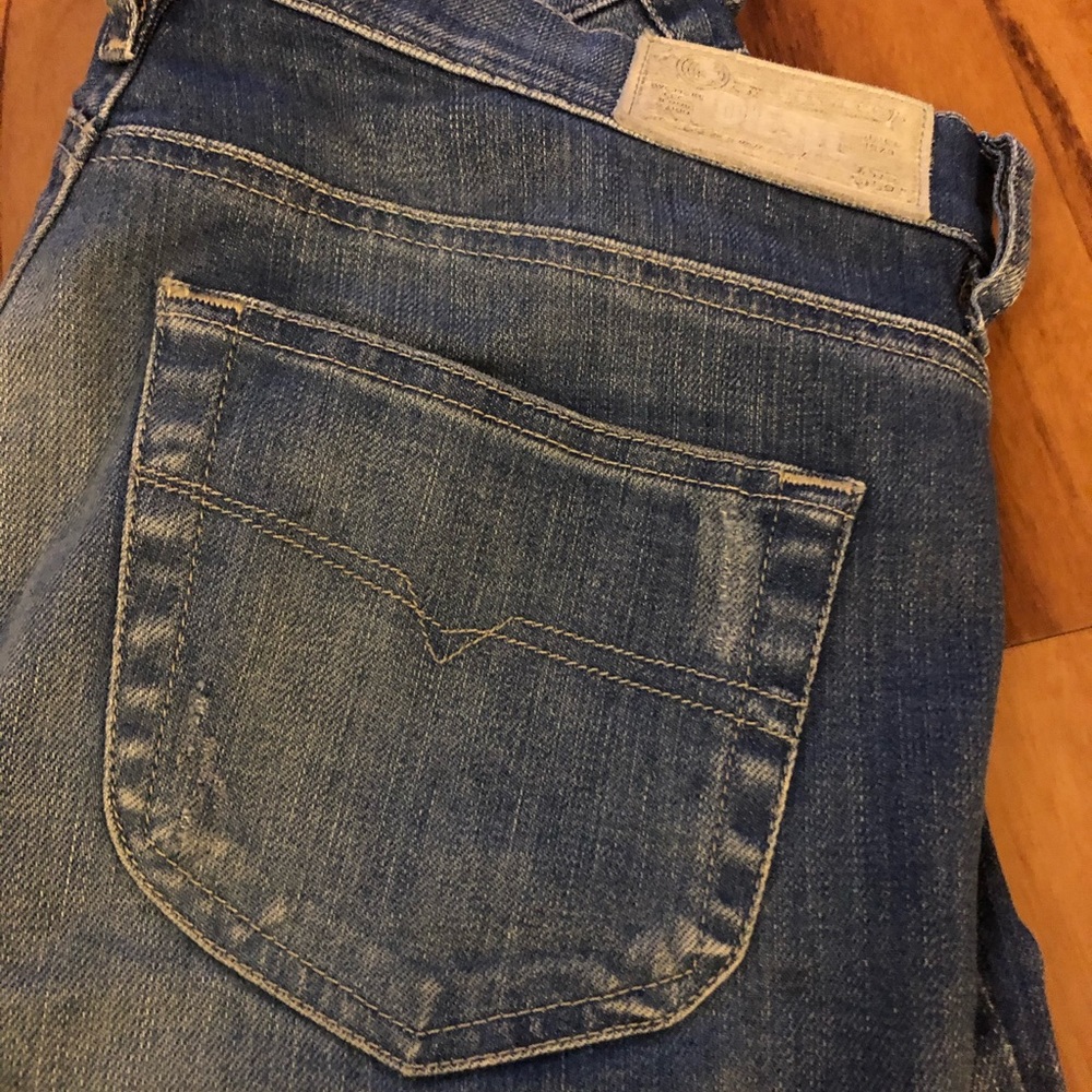 Diesel low rise bootcut light denim jean